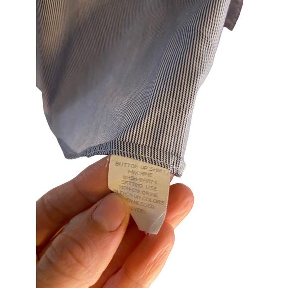 Meeting Street Wrinkle Resistant Pinpoint Pima Blend Shirt Men's 16.5 32 33 - Picture 3 of 12